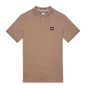 Weekend Offender Mens Caneiros Button Polo Shirt / Brown